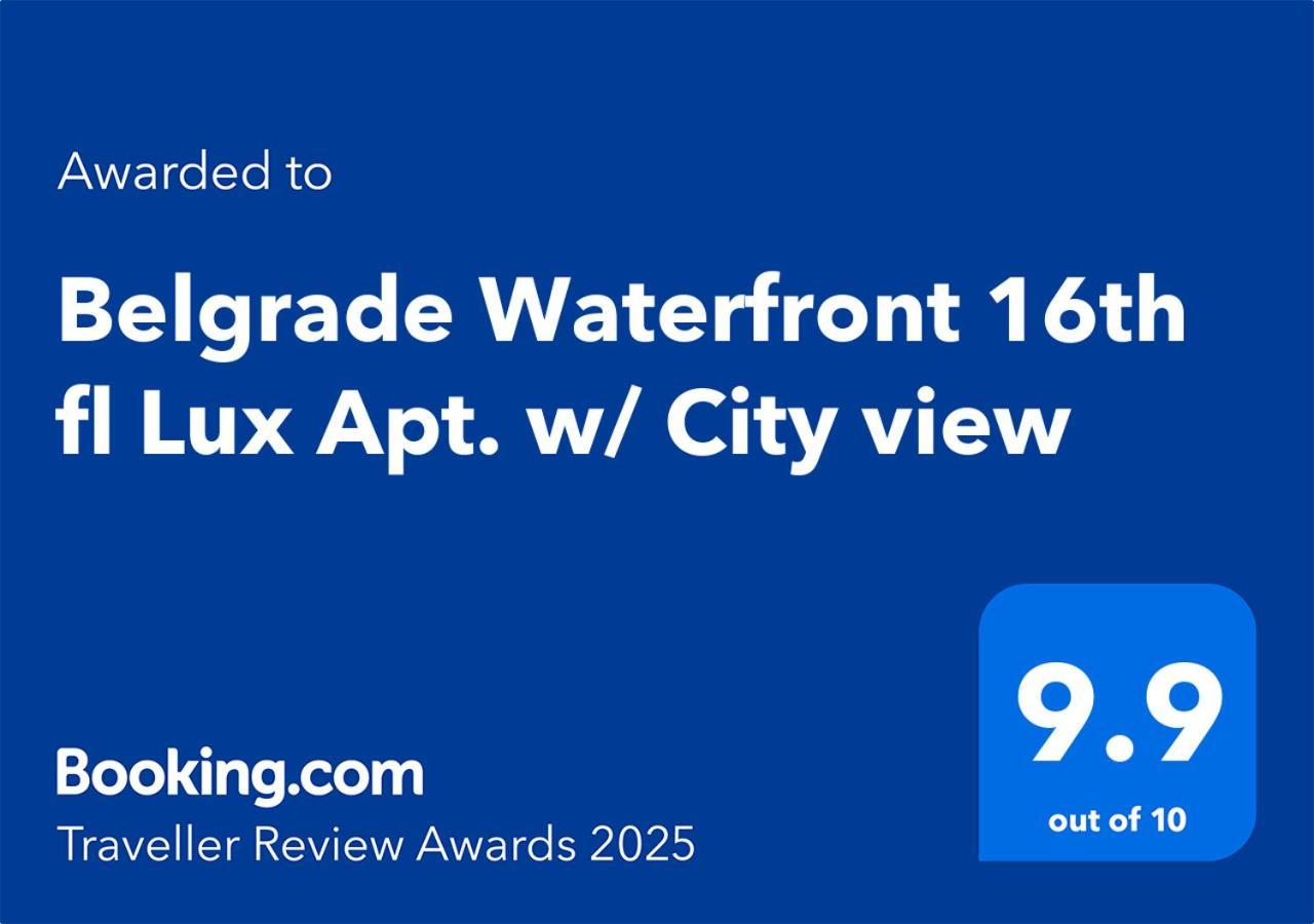 Belgrade Waterfront 16Th Fl Lux Apt. W/ City View Kültér fotó